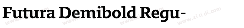 Futura Demibold Regu字体转换